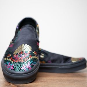 Vans Fiesta Satin Slip Ons